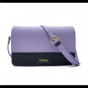 Trina Turk Purple and Black Crossbody Bag